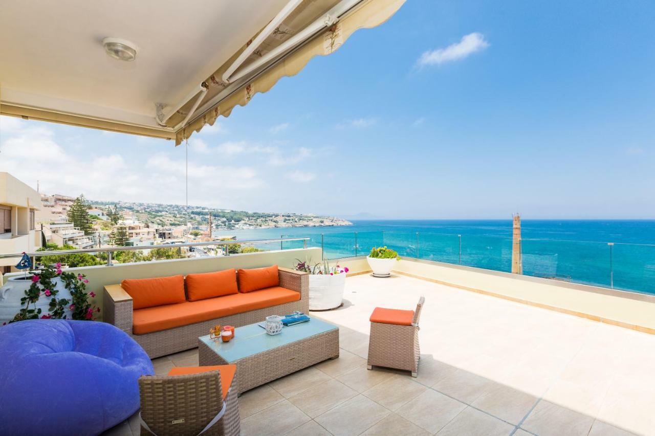 Apartament Elytis Panoramic View Retimno Zewnętrze zdjęcie